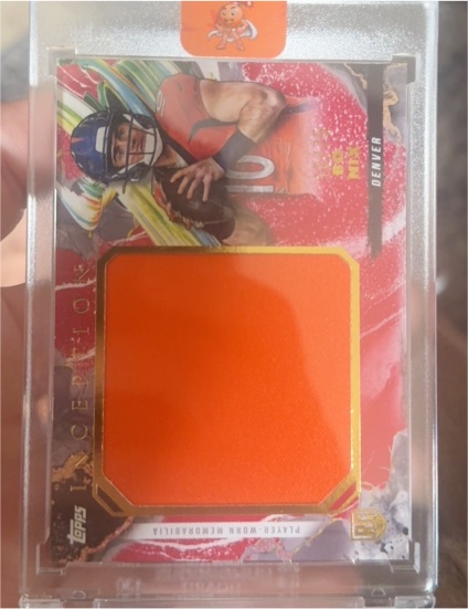 2024 Topps Inception Bo Nix Rookie Jumbo Relic Patch — front