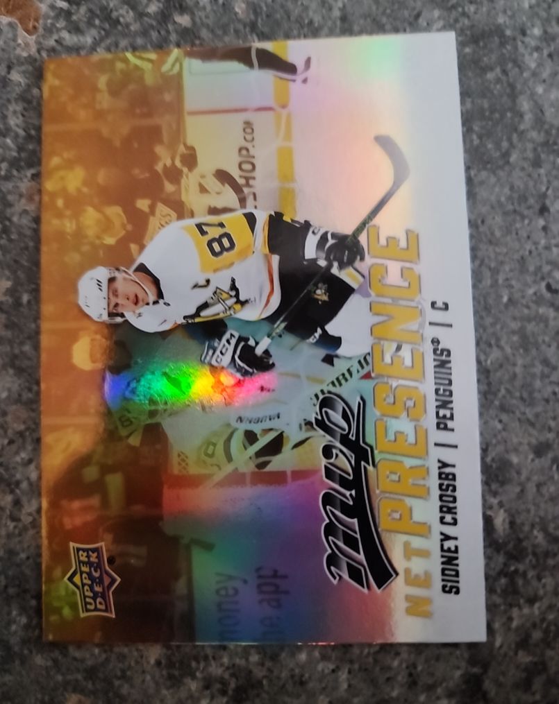 2025-26 Upper Deck MVP Hockey Net Presence #NP-19 Sidney Crosby — front