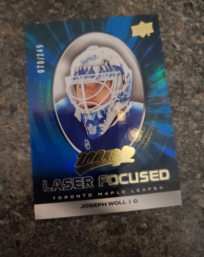 2025-26 Upper Deck MVP Laser Focused Red #LF-5 Joseph Woll — front