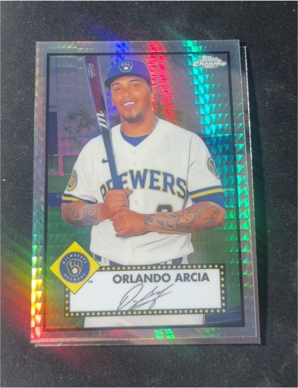 2021 Topps Chrome Platinum Anniversary #283 Orlando Arcia — front