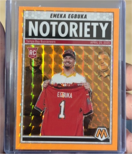2025 Panini Mosaic #16 Emeka Egbuka Notoriety — front