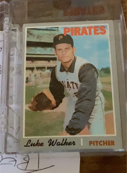 1970 Topps #322 Luke Walker — front