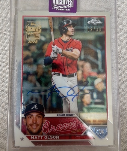 2025 Topps Archives Signature Series Matt Olson — front