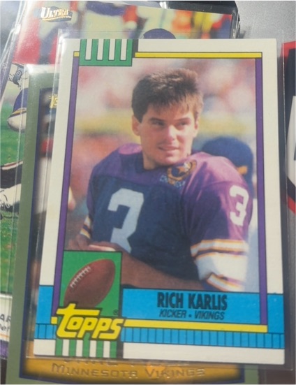 1990 Topps #116 Rich Karlis Minnesota Vikings — front