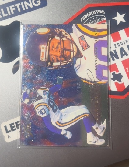 1995 Flair #115 Cris Carter — front