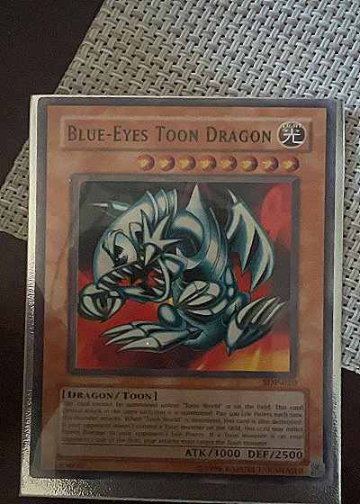 2002 Yu-Gi-Oh! #MRL-000 Blue-Eyes Toon Dragon — front