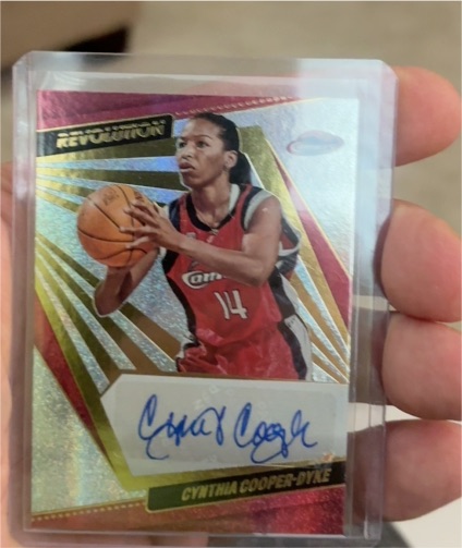 2022 Panini Revolution WNBA Autograph #Cynthia Cooper-Dyke — front