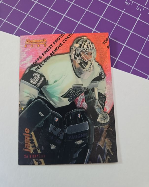 1994-95 Topps Finest Bowman's Best #R7 Jamie Storr — front