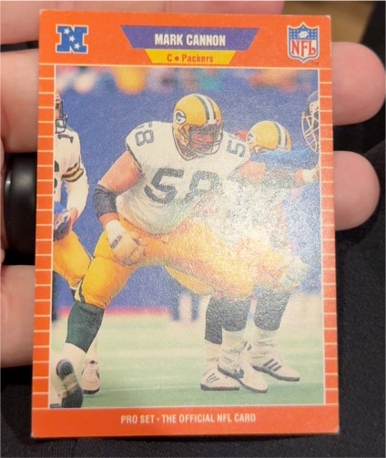1989 Pro Set #130 Mark Cannon — front