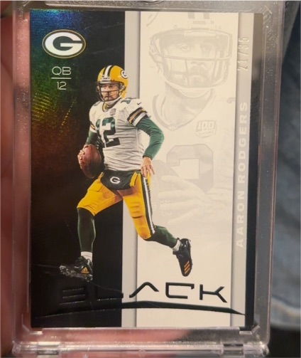 2019 Panini Black Silver #12 Aaron Rodgers — front