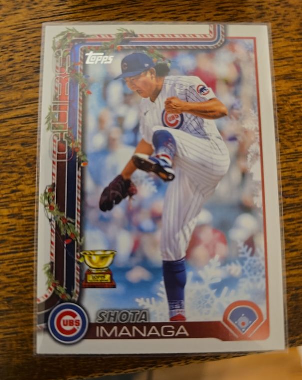 2025 Topps Holiday #H123 Shota Imanaga — front