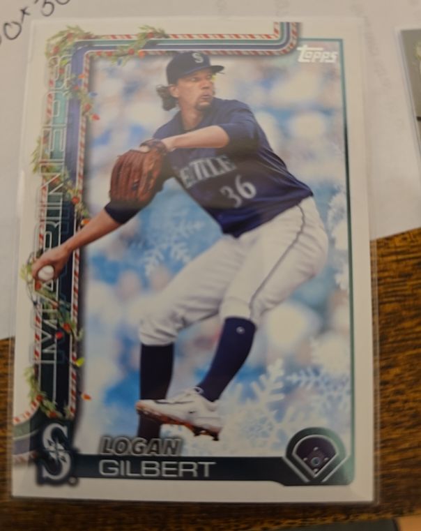2025 Topps Holiday #H83 Logan Gilbert — front