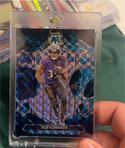 2024 Panini Mosaic #33 Gus Edwards — front
