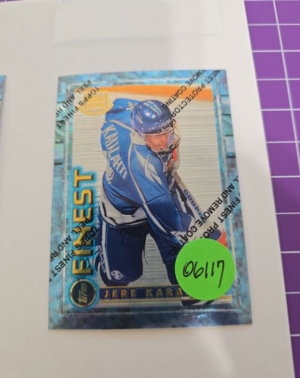 1994-95 Topps Finest #126 Jere Karalahti — front