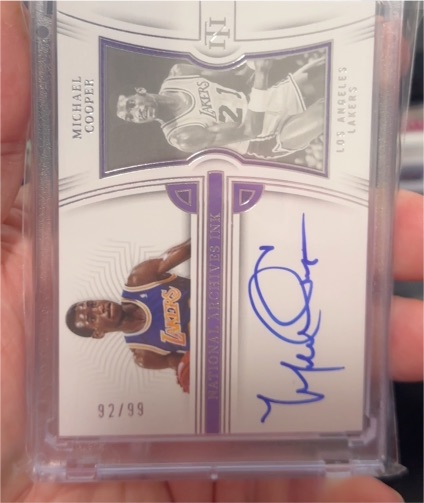 2022 Panini National Treasures National Archives Ink Michael Cooper — front