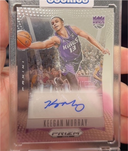 2023-24 Panini Prizm Deca Signatures #DS-KEE Keegan Murray — front