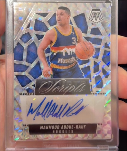 2024-25 Panini Mosaic Scripts #MS-MAR Mahmoud Abdul-Rauf — front
