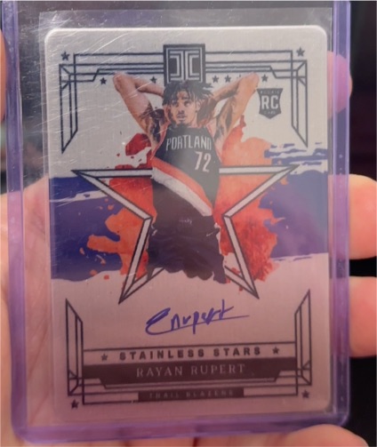2023-24 Panini Impeccable Stainless Stars #SSA-KRP Kayan Rupert Rookie Auto — front