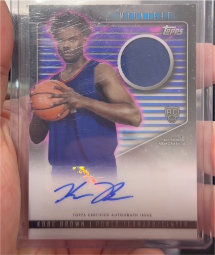 2023-24 Topps Midnight #RJA-KOB Kobe Brown Rookie Jersey Autograph — front
