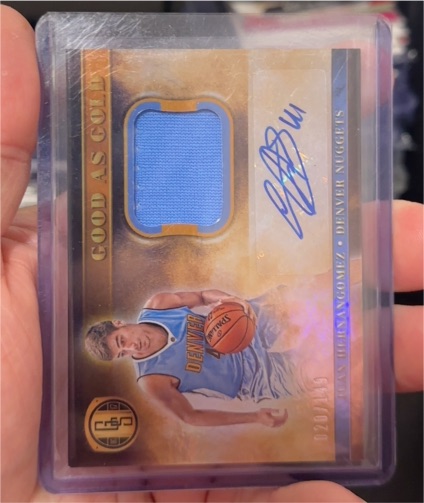 2016-17 Panini Gold Standard #2 Juan Hernangomez Good As Gold — front
