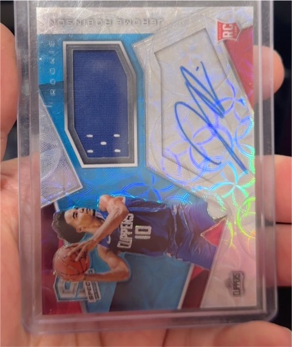 2018-19 Panini Spectra #119 Jerome Robinson Rookie Patch Auto — front