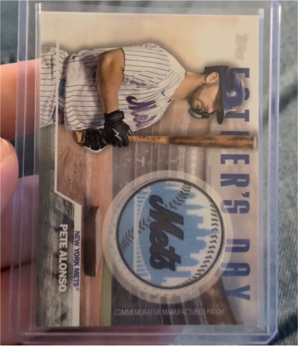 2023 Topps #FD-PA Pete Alonso Father's Day Commemorative Team Patch — front