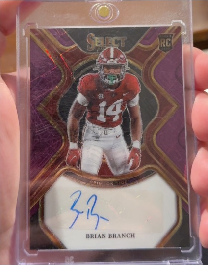 2023 Panini Select Draft Picks Brian Branch Rookie Card — front
