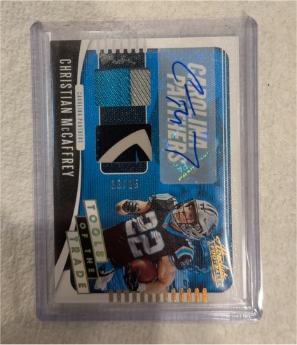 2018 Panini Absolute #153 Christian McCaffrey — front