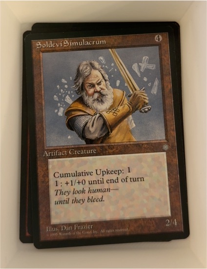 1995 Magic: The Gathering #339 Soldevi Simulacrum — front