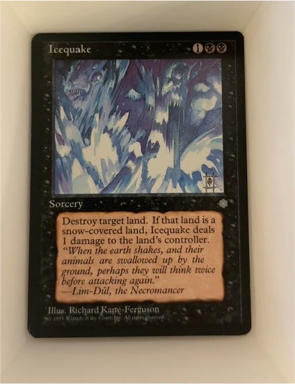 1995 Magic: The Gathering Ice Age Icequake — front