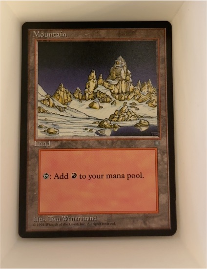 1995 Magic: The Gathering #342 Mountain Ice Age — front