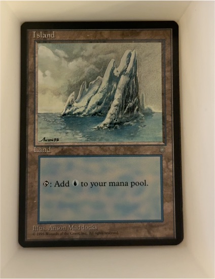 1995 Magic: The Gathering Ice Age #334 Island — front
