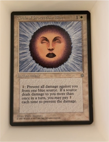 1995 Magic: The Gathering Circle of Protection: Blue — front