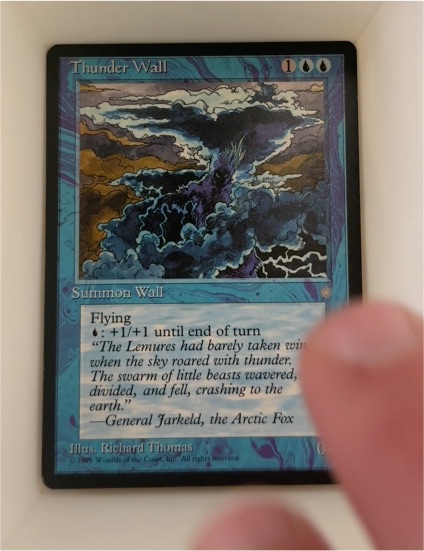 1995 Magic: The Gathering #104 Thunder Wall — front