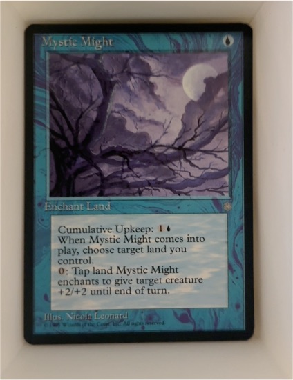 1995 Magic: The Gathering Ice Age #86 Mystic Might — front