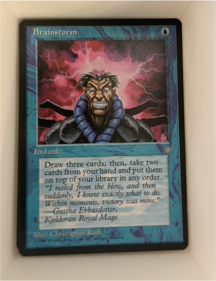 1995 Magic: The Gathering Ice Age #61 Brainstorm — front