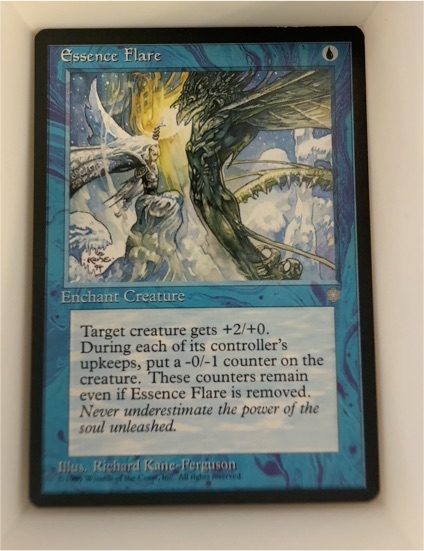1995 Magic: The Gathering Ice Age Essence Flare — front