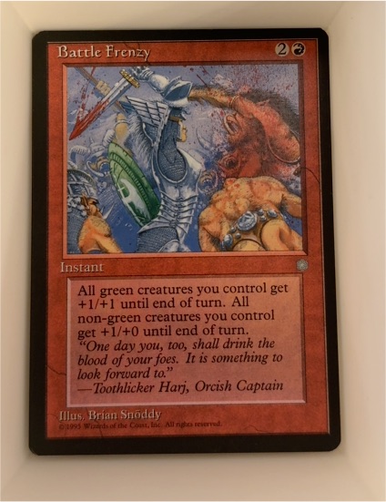 1995 Magic: The Gathering Ice Age Battle Frenzy — front