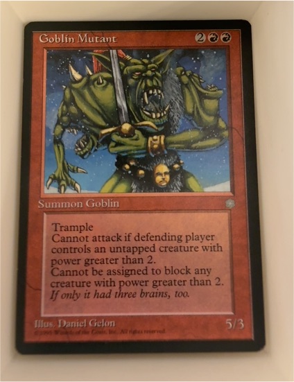 1995 Magic: The Gathering Ice Age Goblin Mutant — front