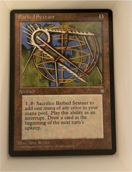 1995 Magic: The Gathering #312 Barbed Sextant — front