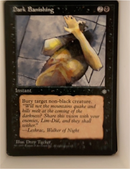 1995 Magic: The Gathering #119 Dark Banishing — front