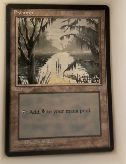 1995 Magic: The Gathering Ice Age #353 Swamp — front