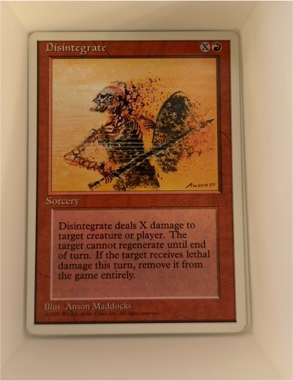 1993 Magic: The Gathering #203 Disintegrate — front