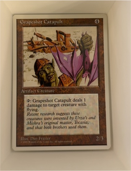 1995 Magic: The Gathering #322 Grapeshot Catapult — front