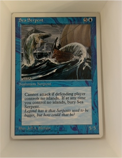 1994 Magic: The Gathering #98 Sea Serpent — front