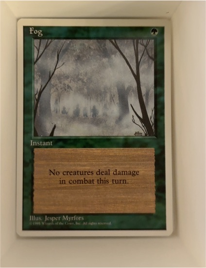 1995 Magic: The Gathering 4th Edition #244 Fog — front