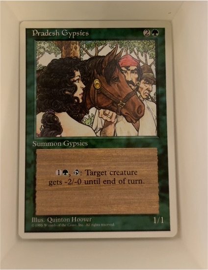 1995 Magic: The Gathering Fourth Edition Pradesh Gypsies — front