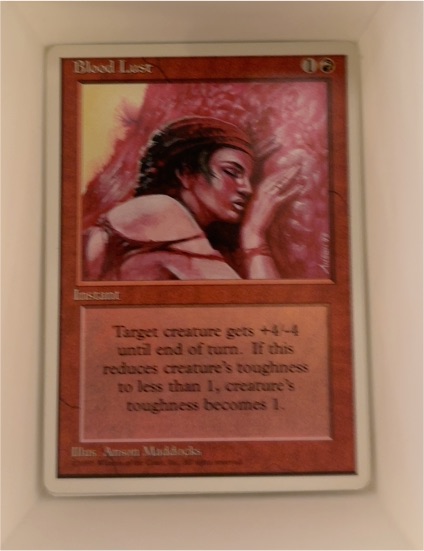 1995 Magic: The Gathering Fourth Edition Blood Lust — front
