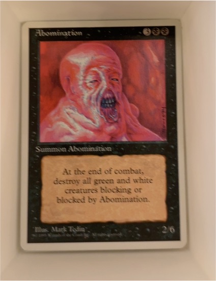 1995 Magic: The Gathering Fourth Edition #117 Abomination — front