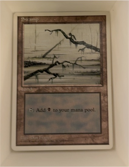 1994 Magic: The Gathering Revised Edition #300 Swamp — front